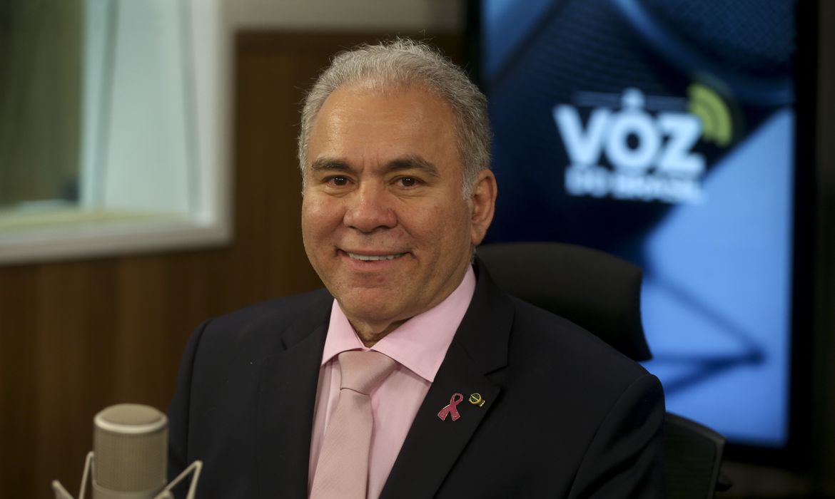 O ministro da Saúde, Marcelo Queiroga, é o entrevistado do programa A Voz do Brasil. Foto: Valter Campanato