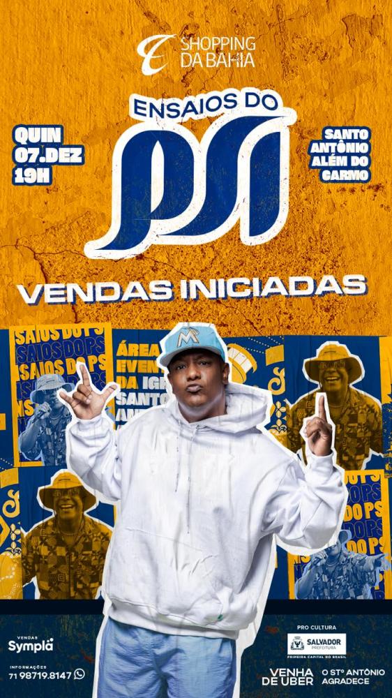 Vendas abertas: Ensaio do Psi já tem ingressos disponíveis