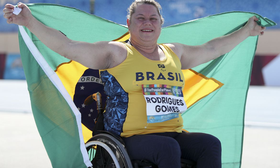 14/11/2019 - Campeonato Mundial de Atletismo em Dubai, Emirados Árabes - Lançamento de Disco - F53 - Elizabeth Gomes.(Crédito: Daniel Zappe/Exemplus/CPB)