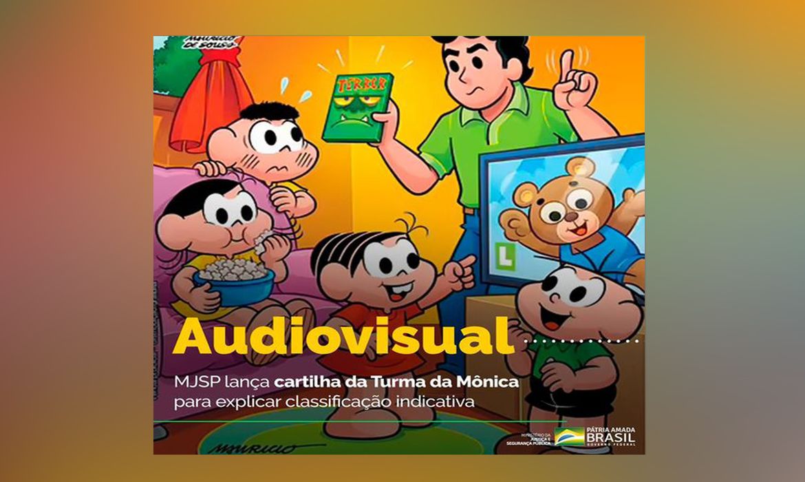 MJSP lança gibi da Turma da Mônica sobre classificação indicativa Foto: MJSP