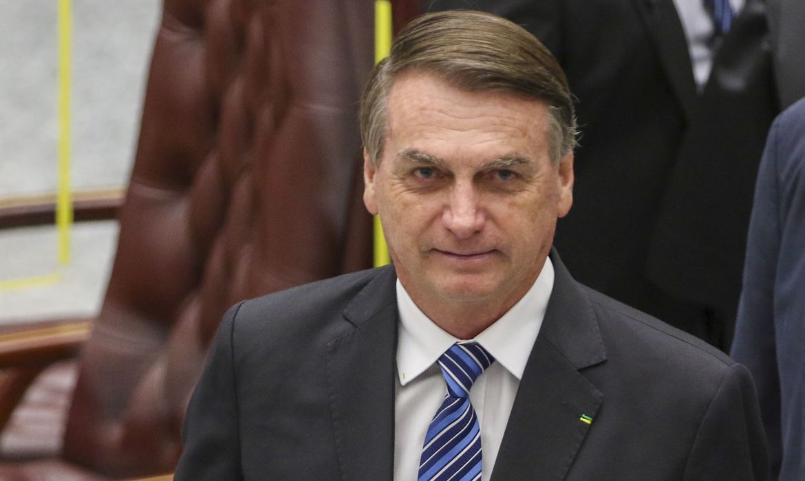 O presidente da República, Jair Bolsonaro,participa de cerimônia de posse dos desembargadores Messod Azulay Neto e Paulo Sérgio Domingues, como ministros do Superior Tribunal de Justiça (STJ). Foto: Fabio Rodrigues-Pozzebom