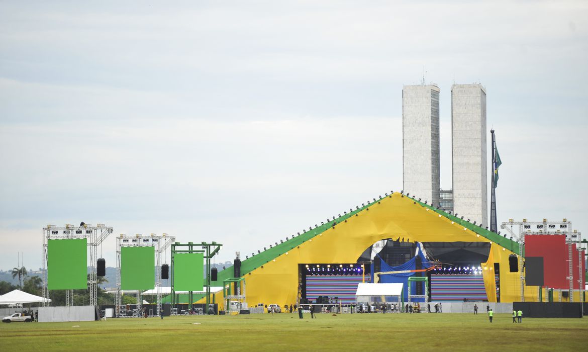 Brasília se prepara para a grande festa da posse presidencial Foto: Marcello Casal Jr