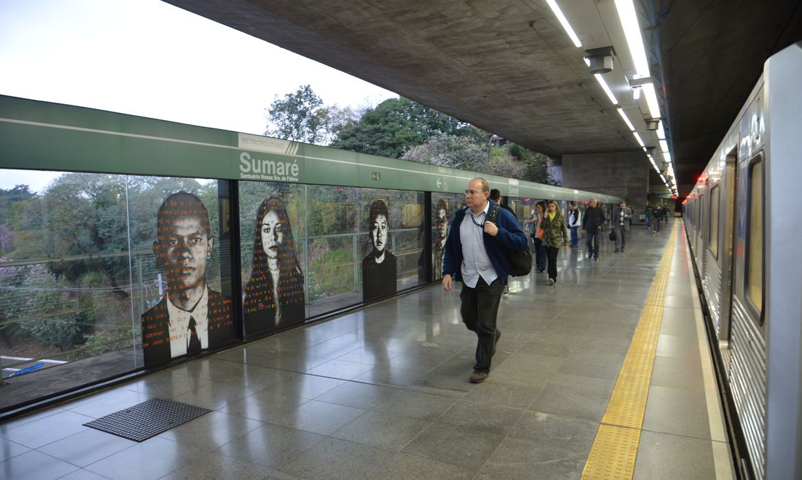Estação Sumaré da linha verde do metrô de São Paulo. Foto: Rovena Rosa