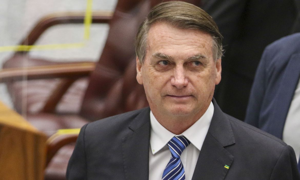 O presidente da República, Jair Bolsonaro,participa de cerimônia de posse dos desembargadores Messod Azulay Neto e Paulo Sérgio Domingues, como ministros do Superior Tribunal de Justiça (STJ). Foto: Fabio Rodrigues-Pozzebom