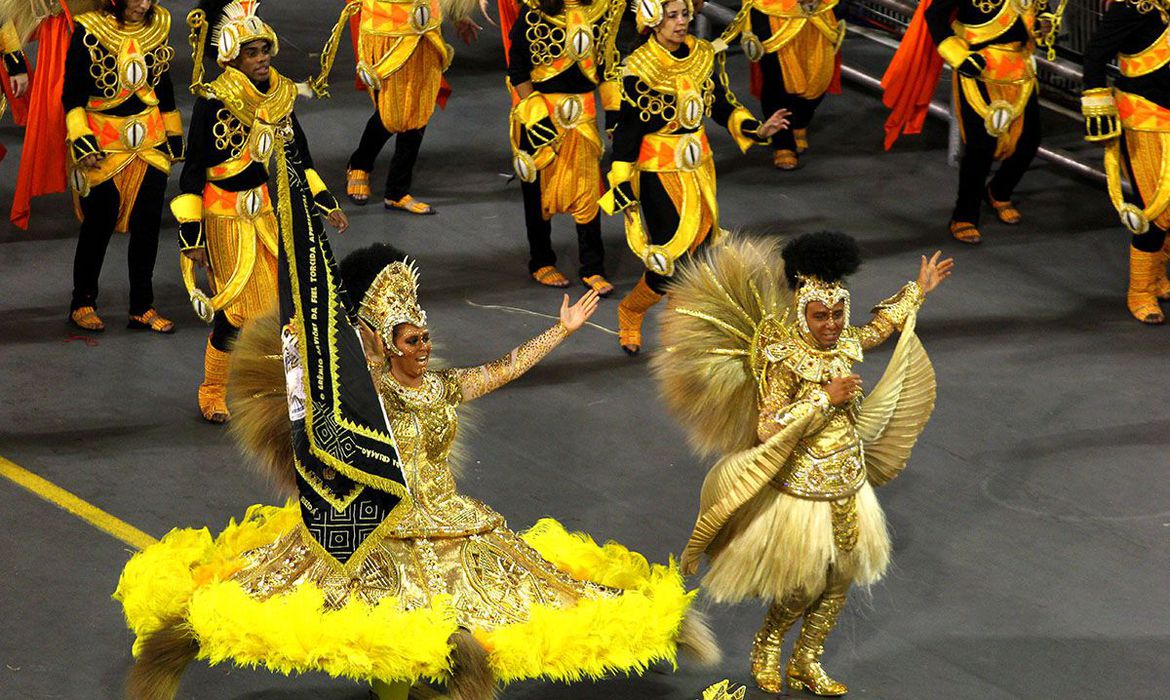 São Paulo – Escola de samba Gaviões da Fiel no segundo dia de desfile das escolas de samba paulistanas do Grupo Especial (Divulgação/LigaSP)