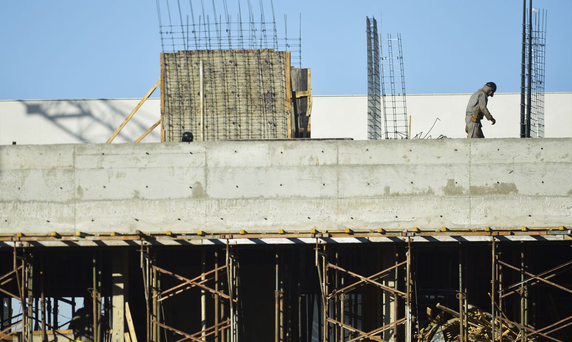 Construção de prédios residenciais e comerciais no Setor Noroeste em Brasília Foto: Marcello Casal Jr