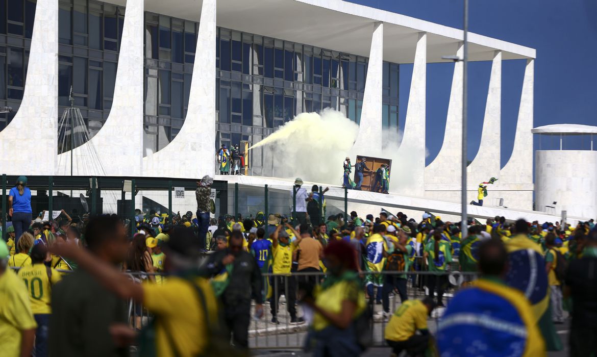 Manifestantes invadem Congresso, STF e Palácio do Planalto. Foto: Marcelo Camargo