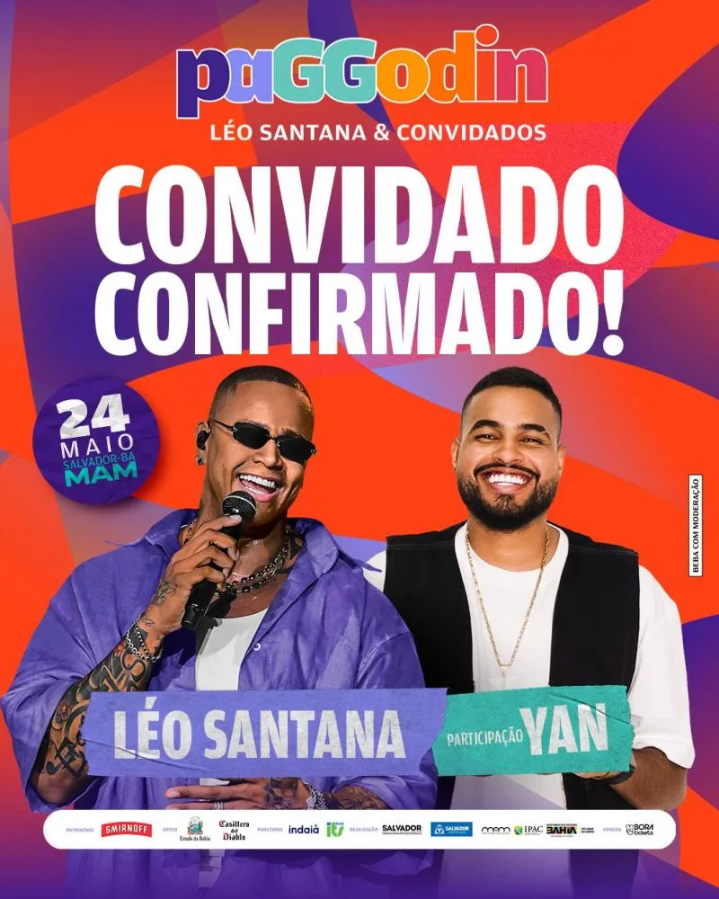 PaGGodin anuncia cantor Yan como primeiro convidado da edição em Salvador